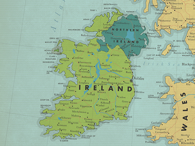 Our Irish Origins, Roughly Mapped